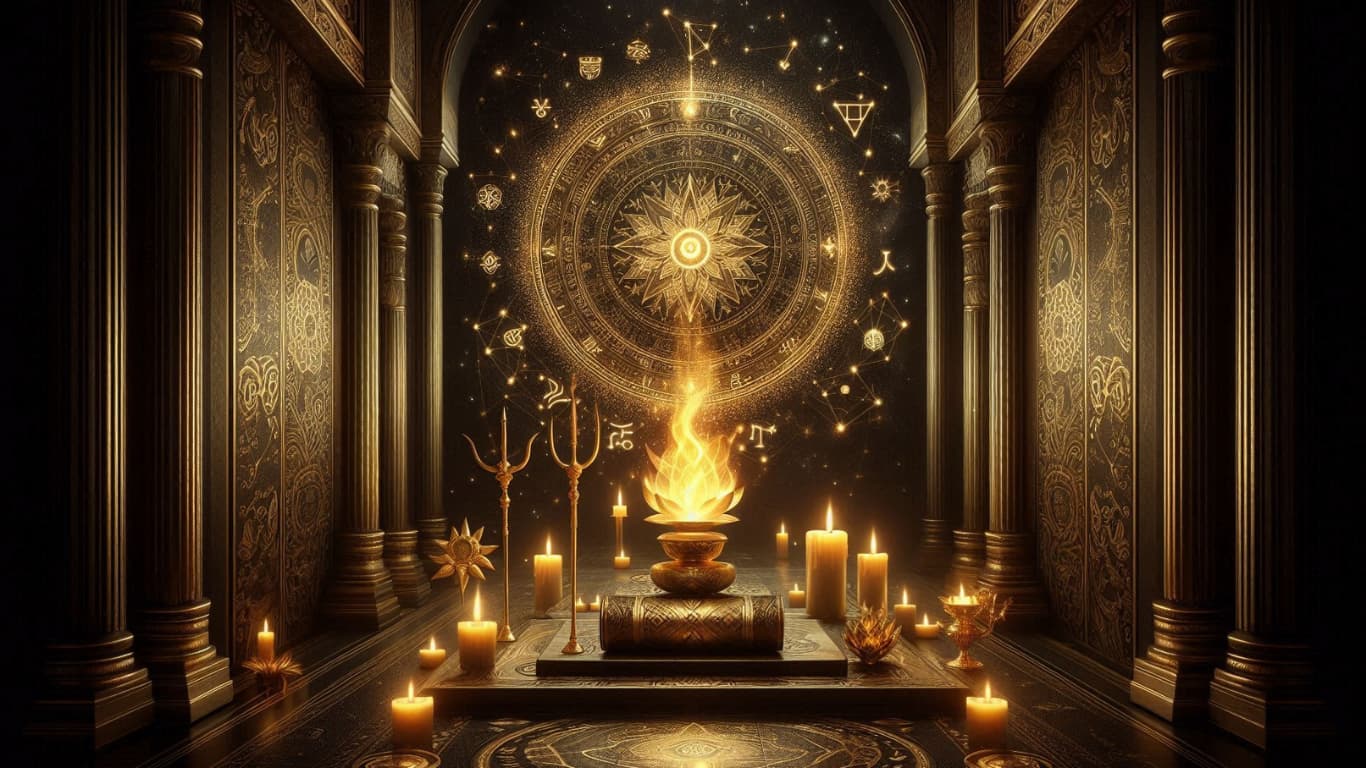 Temple Fire Altar - Blog Background