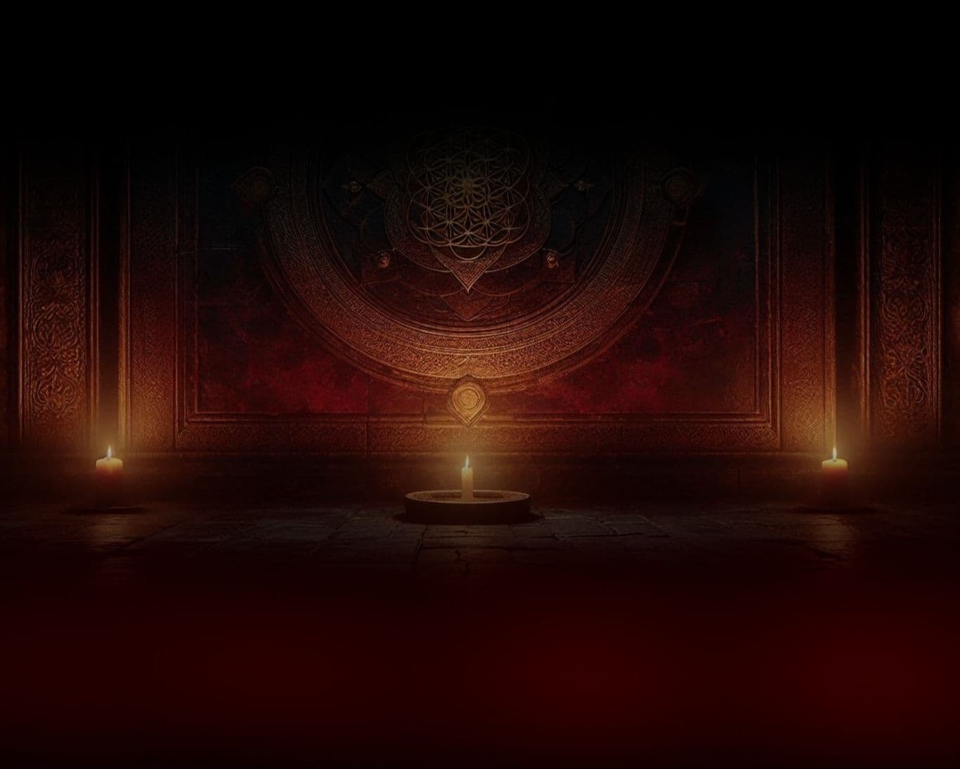 Temple Mandala Background